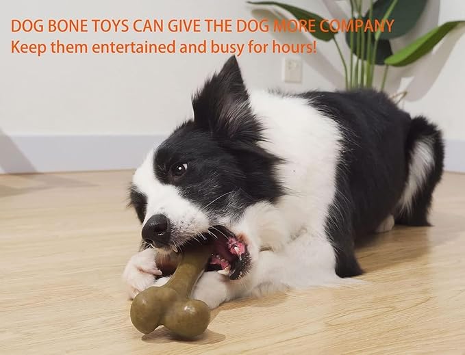 Tough Dog Toys for Aggressive Chewers, Indestructible Dog Toys, Nylon Dog Bones - Image 7