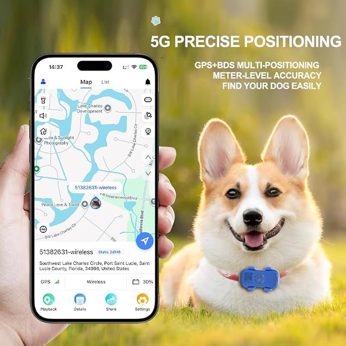 GPS Tracker for Dogs with Activity and Wellness Monitoring, Real-time Tracking - Image 6