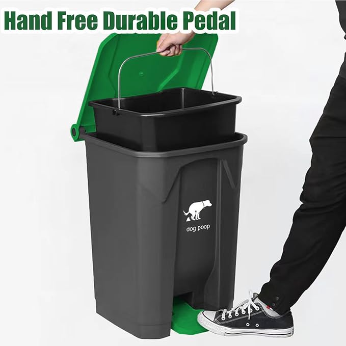 Yatmung 20L/5Gallon Dog Poop Trash Can Outside - Image 5