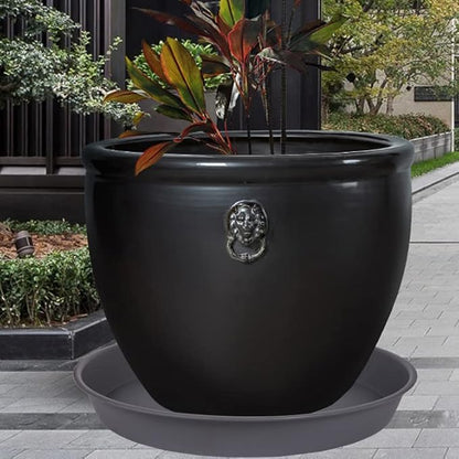 2 Pack of 14 inch Plant Saucer, Heavy Duty Round Plastic Plant Water Tray - Image 8