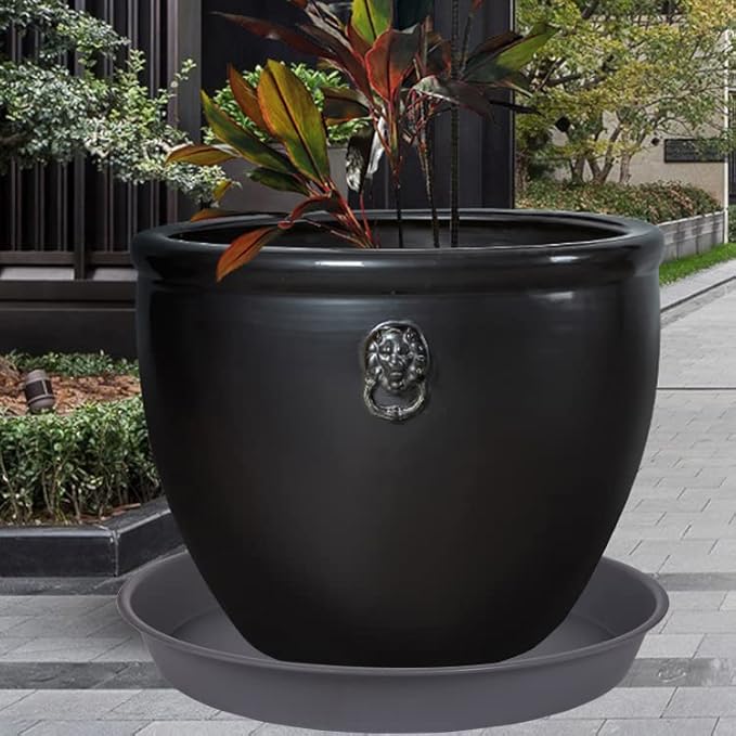 4 Pack of 16 inch Plant Saucer, Heavy Duty Round Plant Trays - Image 2