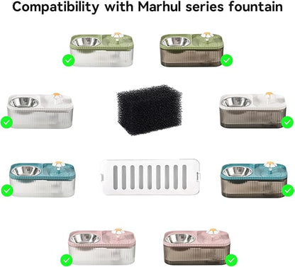 Marchul Cat Water Fountain Replacement Filters and Replacement Pre-Filter - Image 2