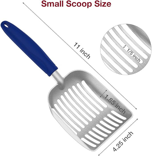 Cat Litter Scoop, Kitty Metal Scooper, Aluminum Alloy Sifter, Kitten Pooper - Image 2