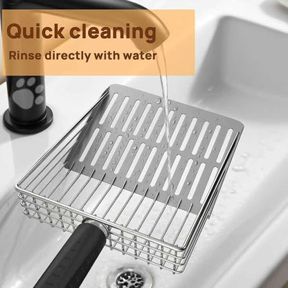 Heavy Duty Stainless Steel Cat Litter Scoop - Image 5