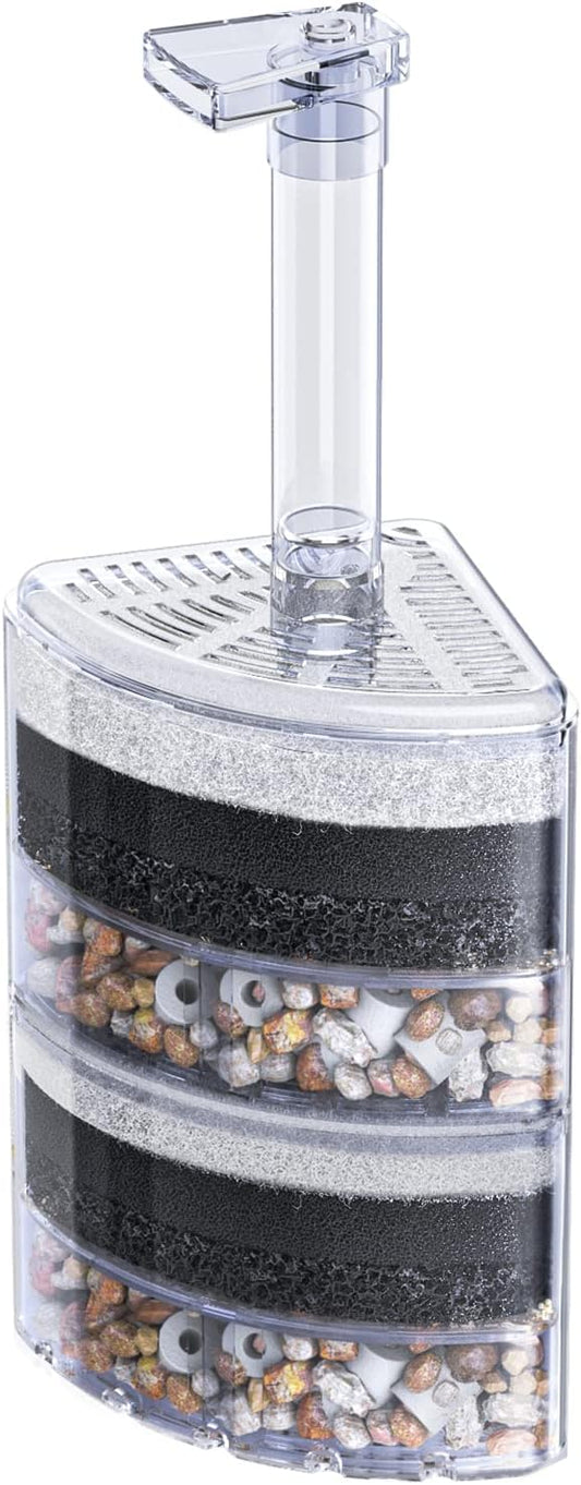 Pawfly Aquarium Corner Sponge Filter Quiet Small Fish Bio Foam Filter by Pawfly