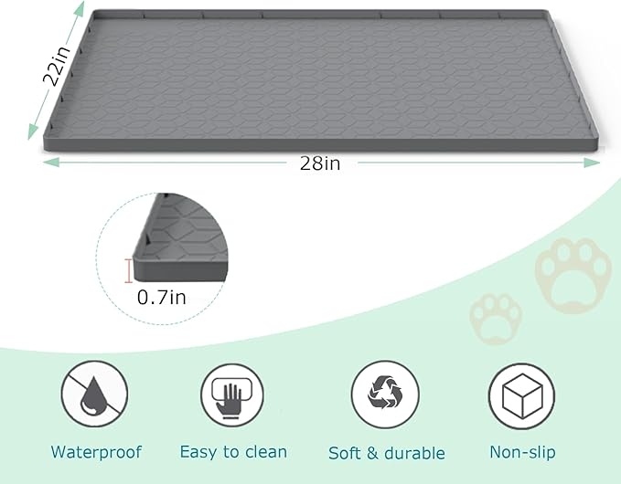Cat Litter Mat for Litter Box, Silicone Large Cat Litter Trapping Mat - Image 4