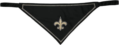 Pets First NFL New Orleans Saints TIE Bandana, Size Large/X-Large. Dog Bandana - Image 2