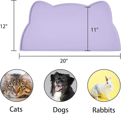 Cat Food Mat, Silicone Pet Feeding Mat - Image 2