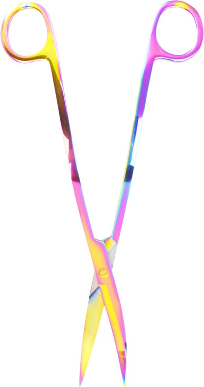 Mandala Crafts Rainbow Stainless Steel Curved Aquarium Scissors - Image 2