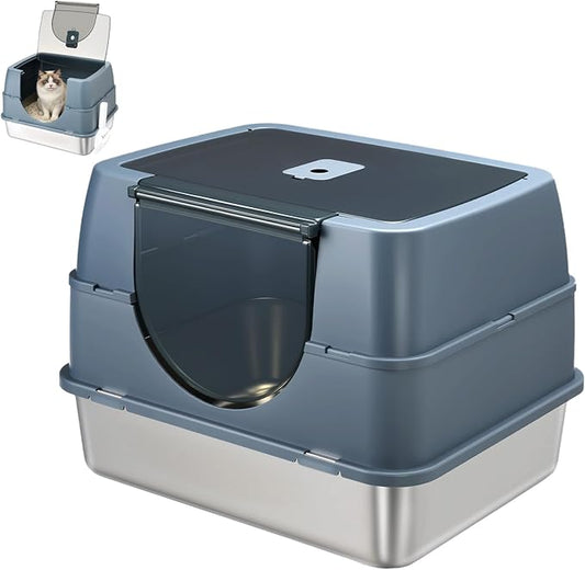 Stainless Steel Litter Box by Unknown