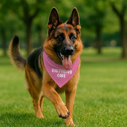 Happy Birthday Dog Bandana, Adjustable Triangle Dog Bandana - Image 4
