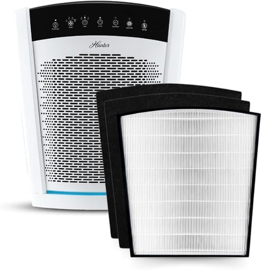 Hunter HP800 Air Purifiers for Home Large Room and Bedroom. True HEPA Air by HunterFanCompany