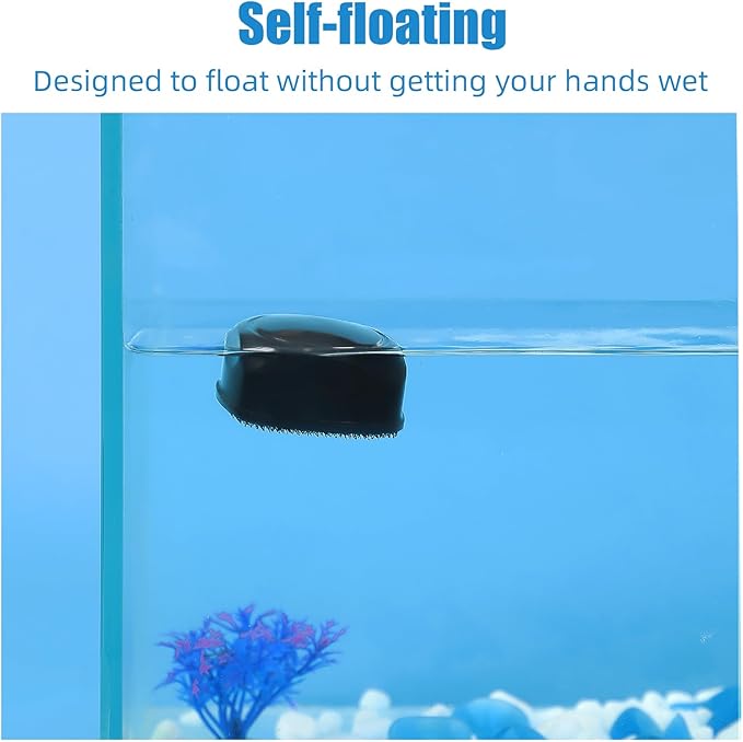AQUANEAT Aquarium Magnetic Brush, Glass Fish Tank Cleaner, Algae Scraper - Image 6