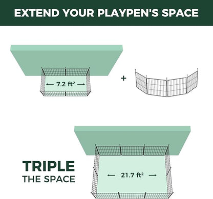 FXW MiniPaws Unleashed Dog Playpen, Expandable & Portable Design - Image 2