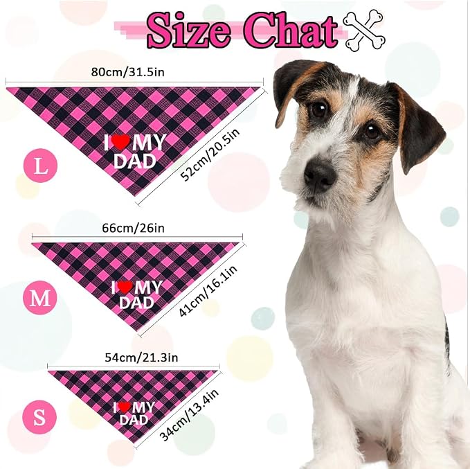 GreenJoy Cute Plaid Dog Bandana – Washable Pet Triangle Scarf - Image 4