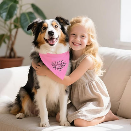 It's My Birthday and I'll Bark if I Want to Funny Dog Bandana, Happy Birthday - Image 4
