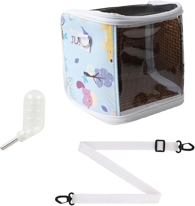 Guinea Pig Carrier with Water Feeder, Small Animal Hamster Carry Pouch with - Image 7
