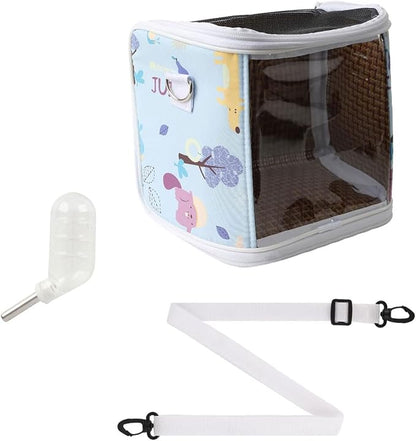 Guinea Pig Carrier with Water Feeder, Small Animal Hamster Carry Pouch with - Image 7