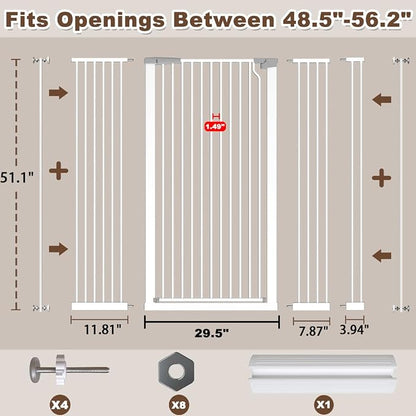 Fairy Baby 51.18" Extra Tall Pet Gate - Image 2