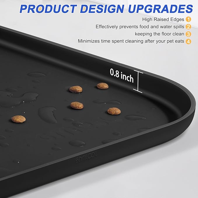 Silicone Pet Feeding Mat with Raised Edge - Image 4