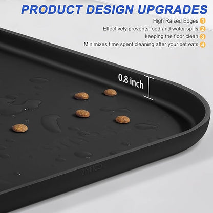Silicone Pet Feeding Mat with Raised Edge - Image 4