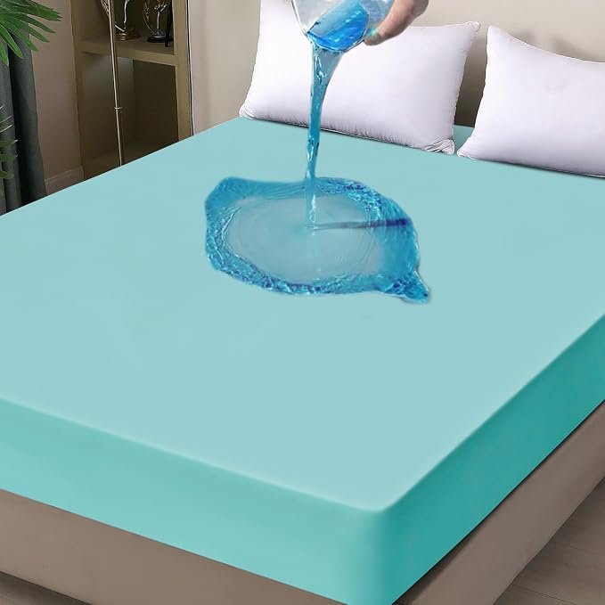Waterproof Mattress Protector Queen, Fitted Sheet Style Breathable Mattress - Image 8