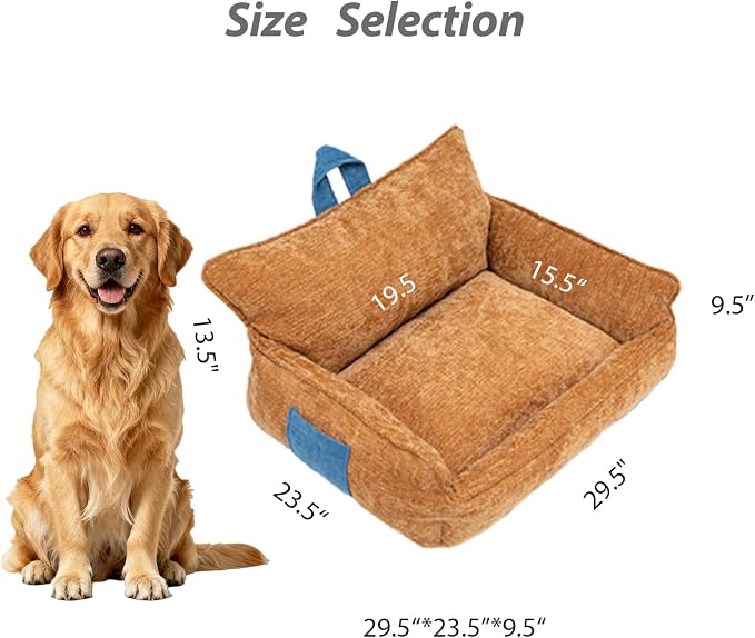 Orthopedic Dog Bed with Memory Foam, Washable Plush Pet Bed - Image 5