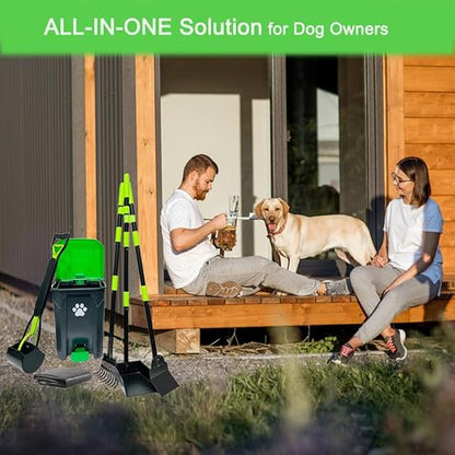 20L Dog Poop Trash Can Outside - Image 5