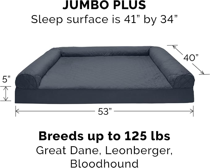 Furhaven Orthopedic Dog Bed for Large Dogs w/ Removable Bolsters & Washable - Image 2