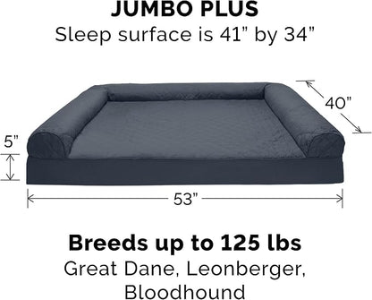 Furhaven Orthopedic Dog Bed for Large Dogs w/ Removable Bolsters & Washable - Image 2