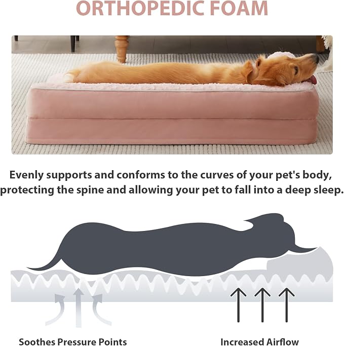 BFPETHOME Orthopedic Dog Beds for Large Dogs-Waterproof Sofa Pet Bed - Image 3