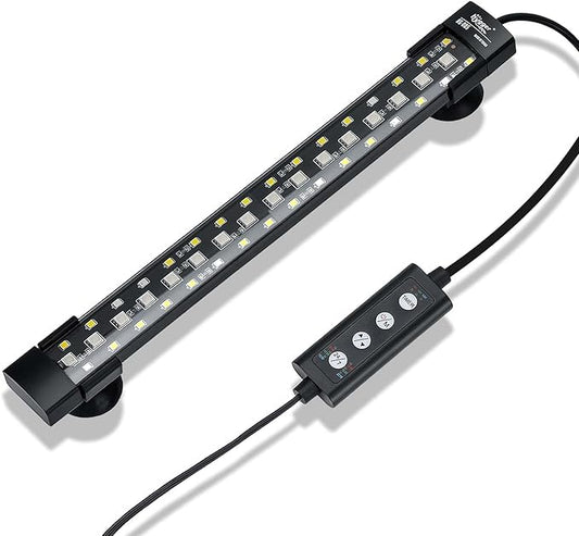 hygger 24/7 Mode Submersible Aquarium LED Light, Full Spectrum Hidden Fish Tank by hygger