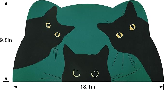 Cat Food Mat - Pet Feeding Mat for Floor, Waterproof, Super Absorbent, Dog - Image 2