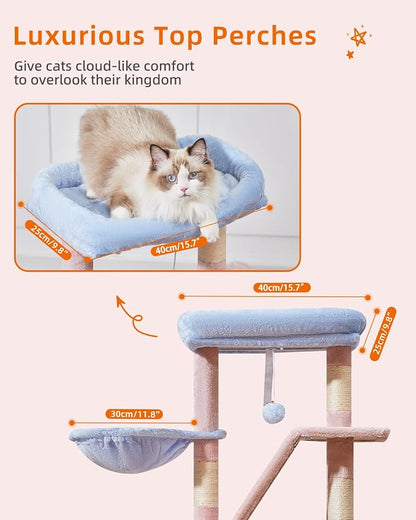 Taoqimiao Cat Tree, 38.5-Inch Cat Tower - Image 3