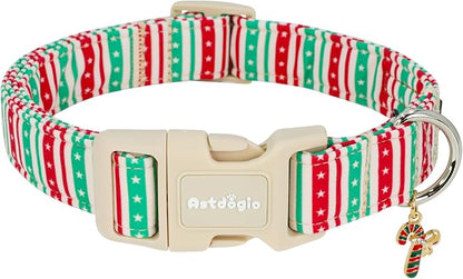 Polyester Collar for Dog, Adjustable Christmas Dog Collar for Extra Medium Dogs by Unknown