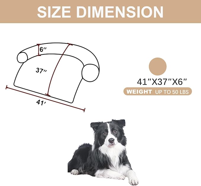 Tinaco Luxurious Calming Dogs/Cats Bed Mats, Dog Pad Washable Removable Couch - Image 2