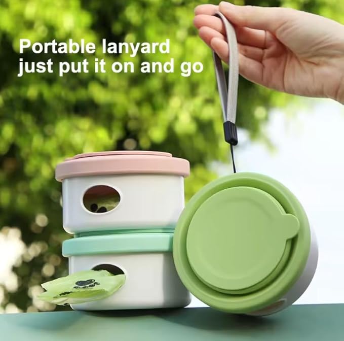 3 in 1 Collapsible Dog Bowl. Treat Container, Poop Bag Holder - Image 3