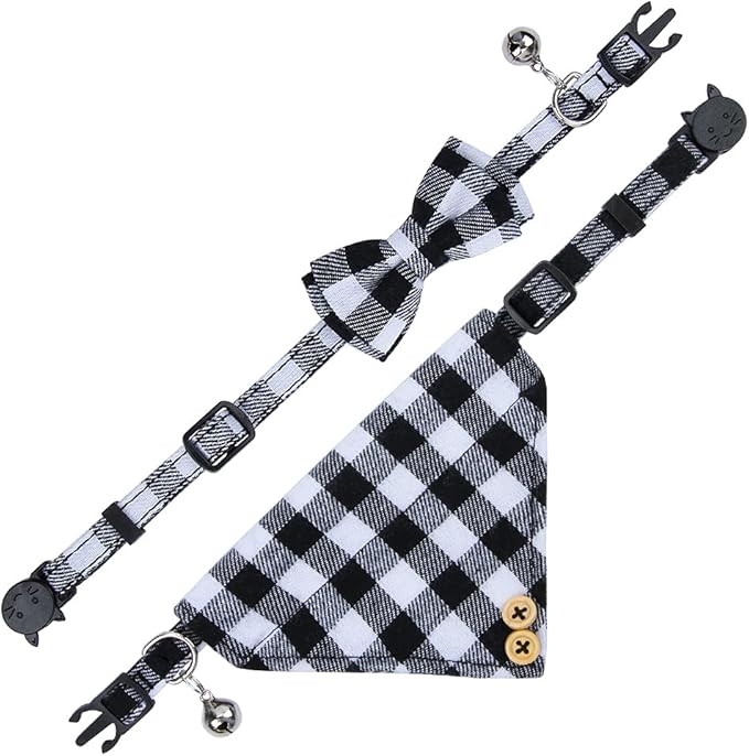 Faleela Cat Collar Bandana Bells Set - Image 3