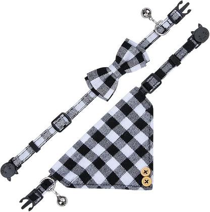 Faleela Cat Collar Bandana Bells Set - Image 3