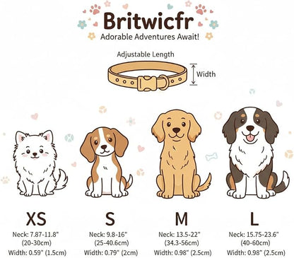 Small Dog Collar with Cute Bowtie Print, Girl Dog Collar - Image 5