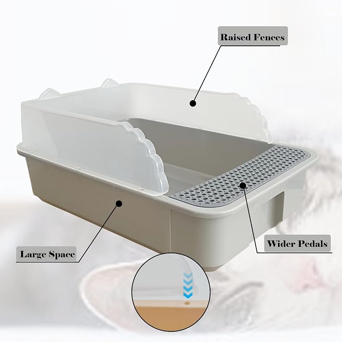 kathson Open Small Cat Litter Box - Image 6