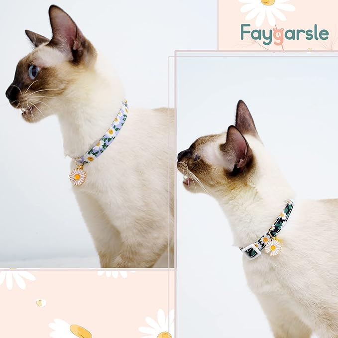 2 Pack Cotton Breakaway Cat Collars - Image 5