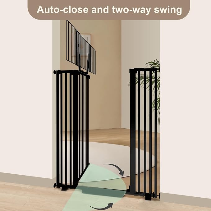 67" High Extra Tall Cat Gate for Doorway, 29.5-49.21" Extra Wide Pet Gate - Image 5