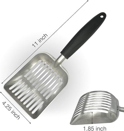 Cat Litter Scoop, Kitty Metal Scooper, Aluminum Alloy Sifter, Kitten Pooper - Image 3
