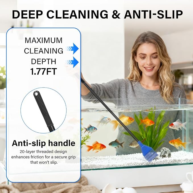 5 in 1 Fish Tank Cleaner Kit Aquarium Cleaning Tools - Image 6
