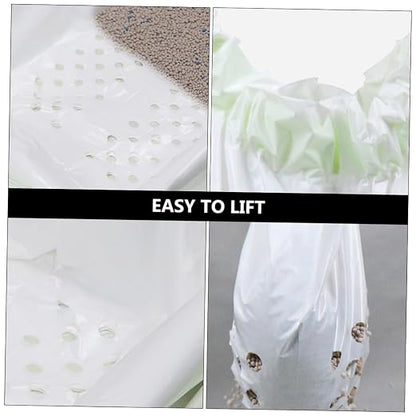HANABASS 2sets Pet Cat Litter Filter Bag Bags Large Hole Automatic Closing - Image 7