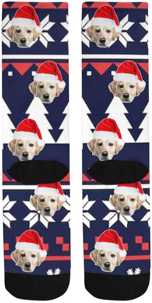 Custom Face Socks, Personalized Dog Lover Pet Photo Picture on Socks Unisex - Image 4