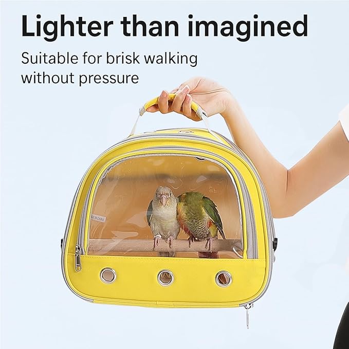 Bird Carrier, Bird Cage Parakeet Parrot Budgie Carrier Backpack - Image 3