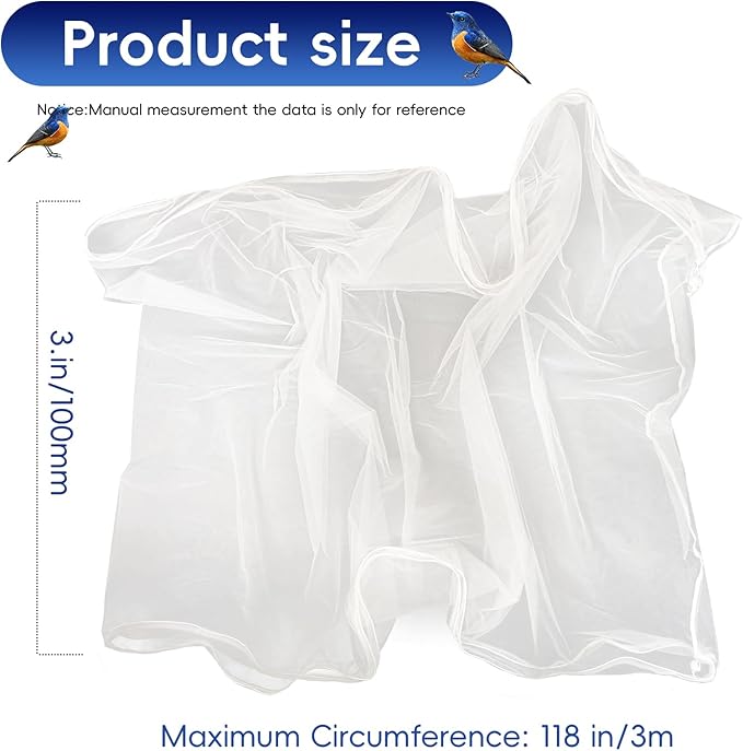 Adjustable Birdcage Seed Feather Catcher Bird Cage Net Cover Soft Skirt Guard - Image 3