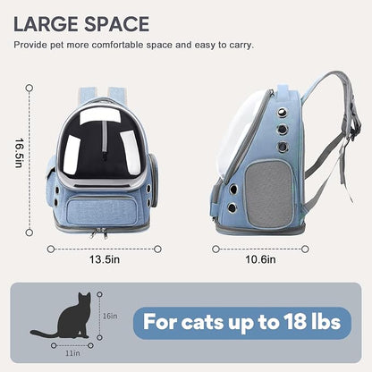 Cat Backpack Carrier, Breathable Cat Bubble Backpack - Image 7